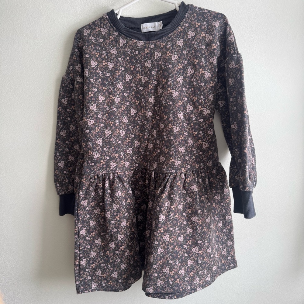 Jamie Kay Organic Cotton Blossom Dress in Peony Floral - Size 4